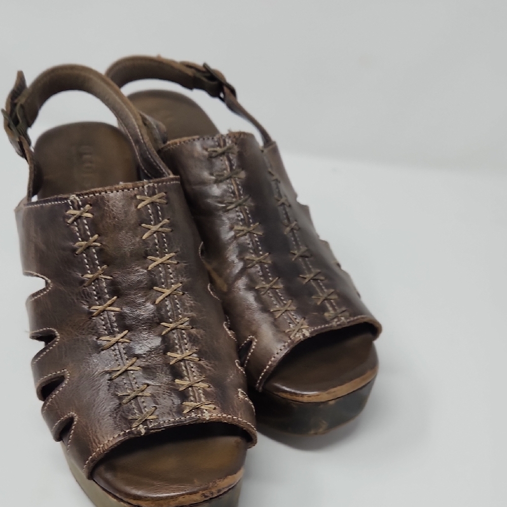 Bed Stu Green/ Olive Leather Women's Sandals